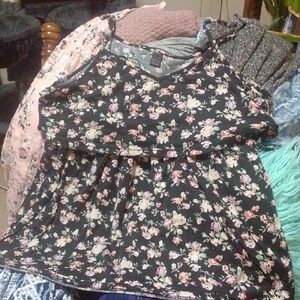 SHEIN Black Floral Camisole